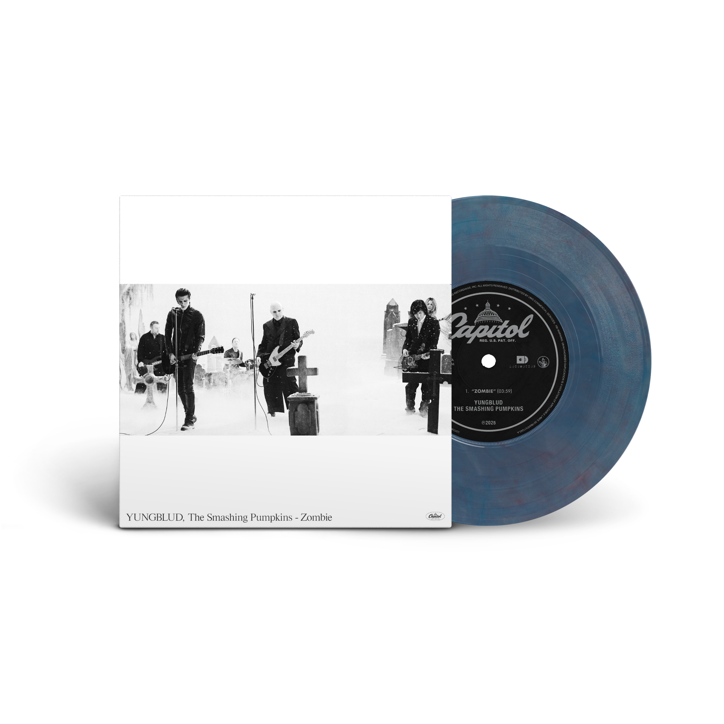 Yungblud , The Smashing - Zombie LTD W7” Yungblud, The Smashing Pumpkins – Zombie Blue Marble 7” Vinyl