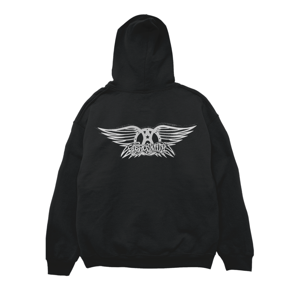 Aerosmith & YUNGBLUD - One More Time - Black Hoodie Back