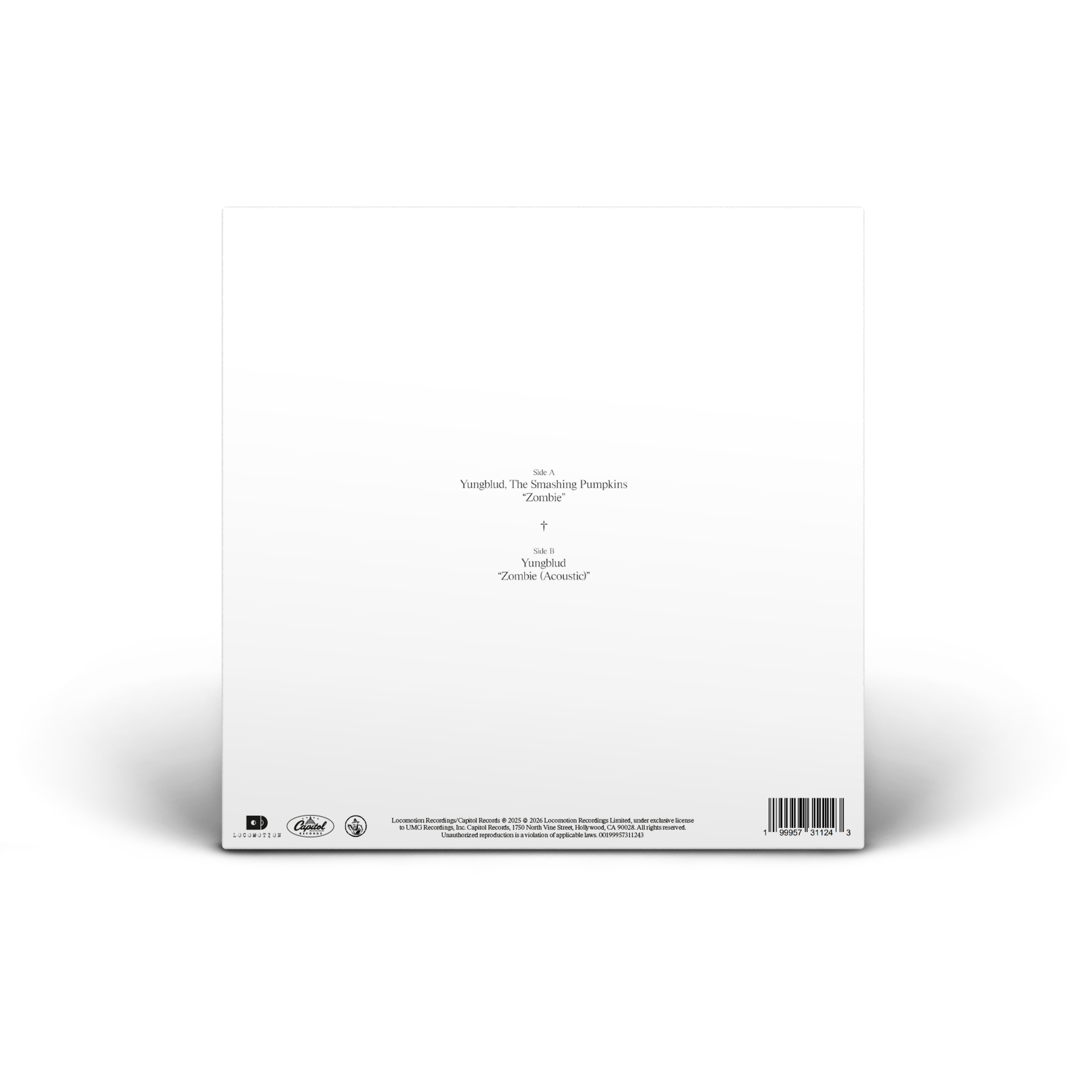 Yungblud, The Smashing Pumpkins – Zombie Blue Marble 7” Vinyl Back 