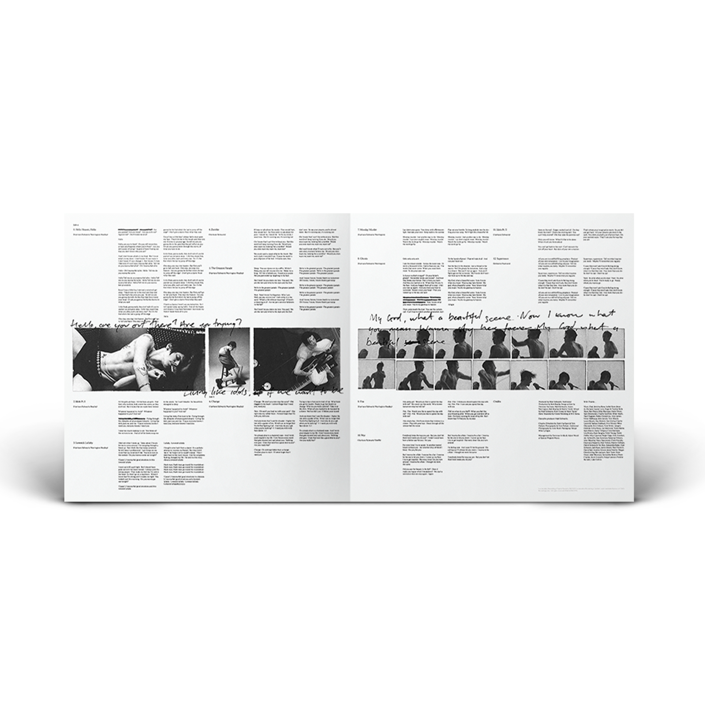 Idols Vinyl Booklet Inside