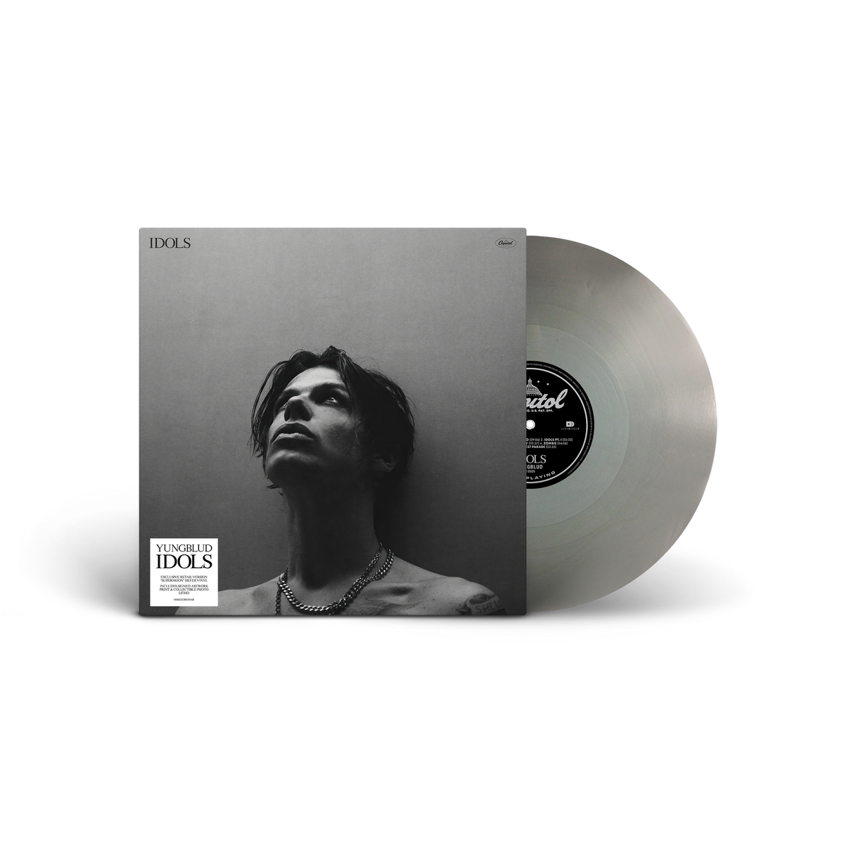 Idols - Signed Supermoon Silver Vinyl - YUNGBLUD Official Store Idols - Signed Supermoon Silver Vinyl - YUNGBLUD Official Store