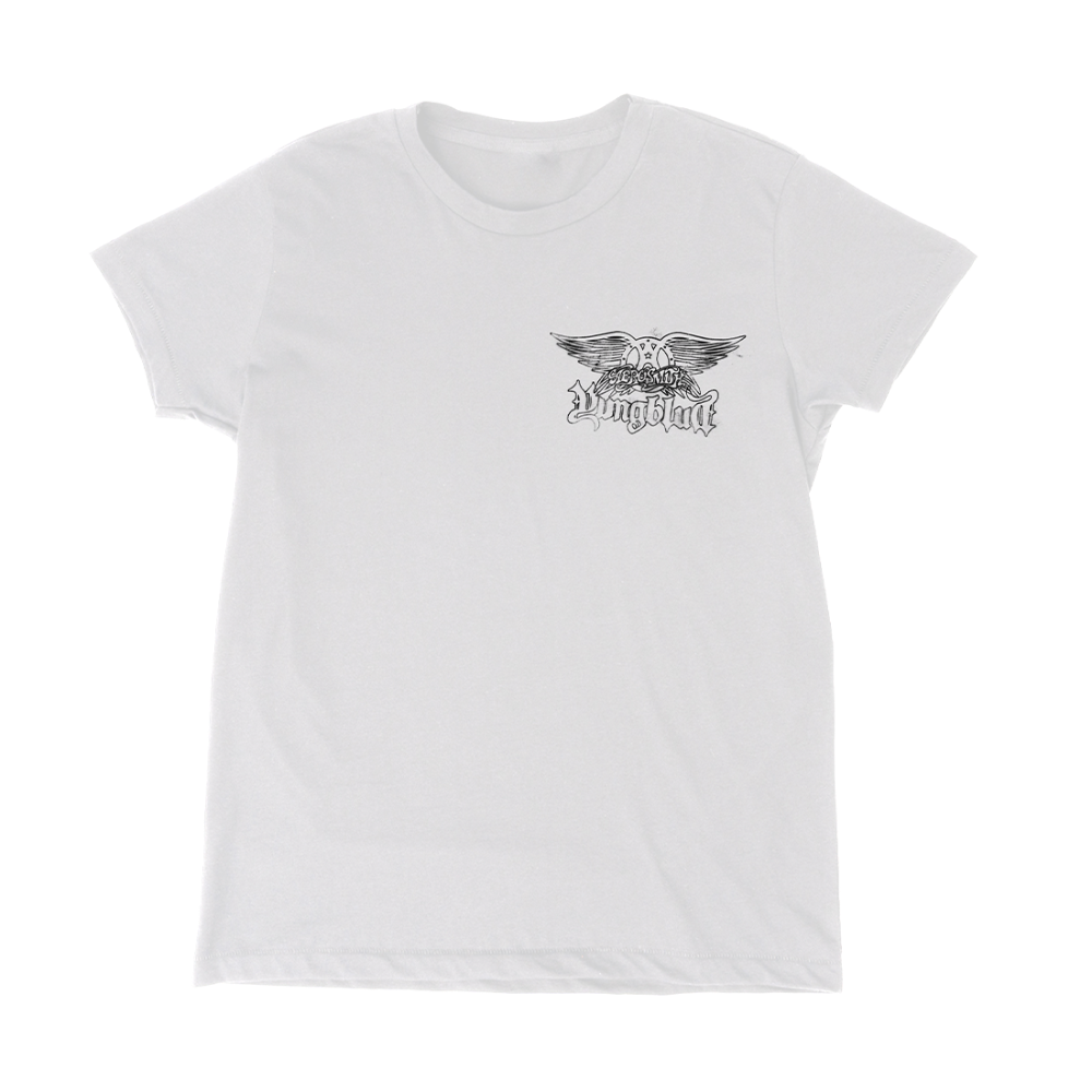 Aerosmith & YUNGBLUD - One More Time - White T-Shirt