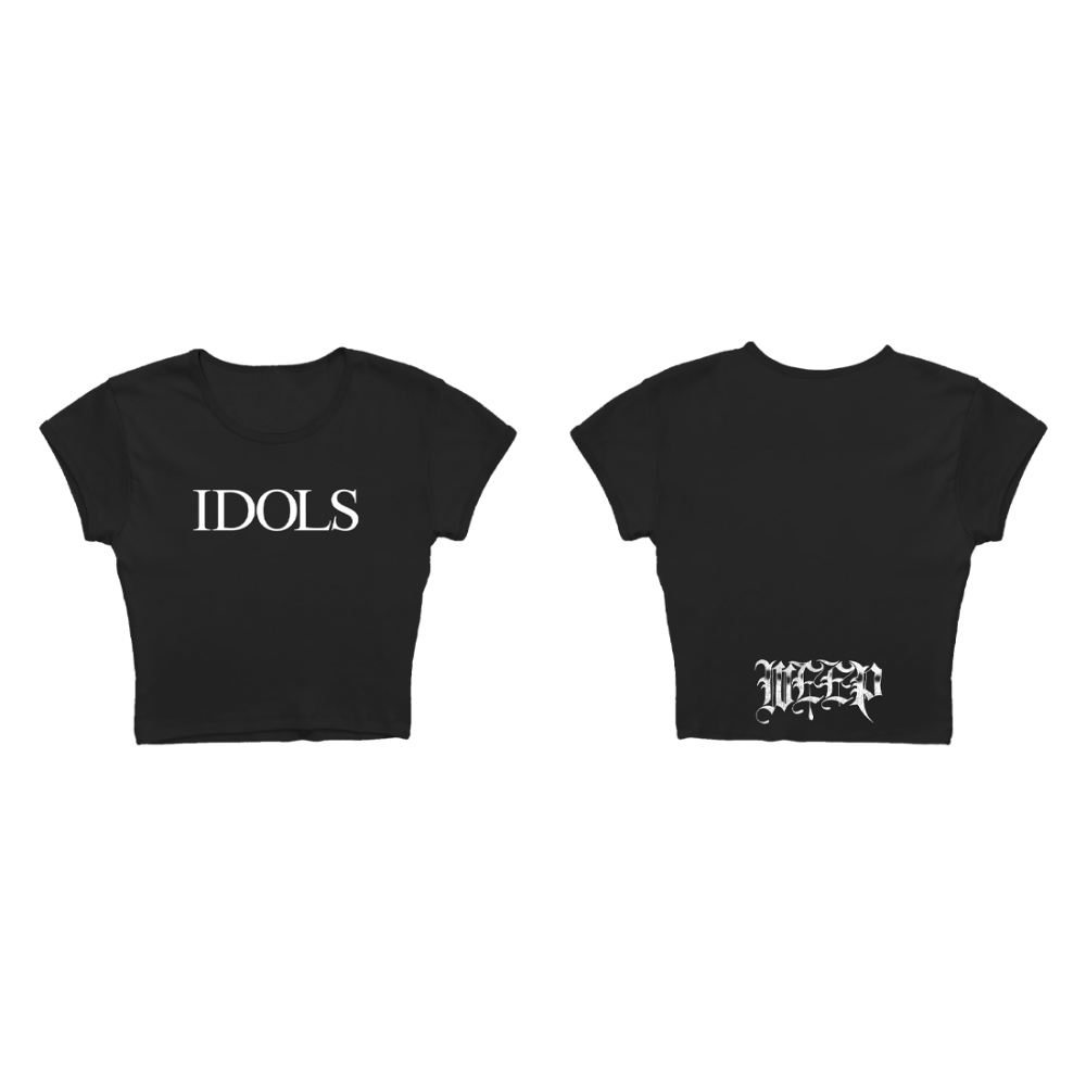 IDOLS WEEP BLACK BABY T-SHIRT Front + Back 