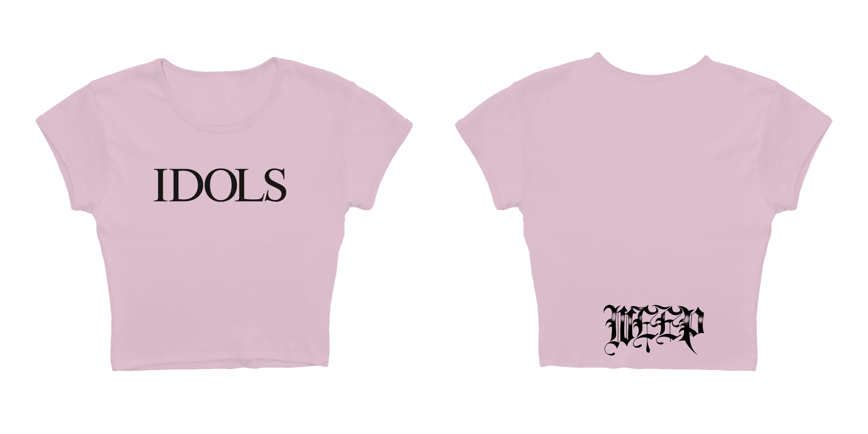 IDOLS WEEP PINK BABY T-SHIRT