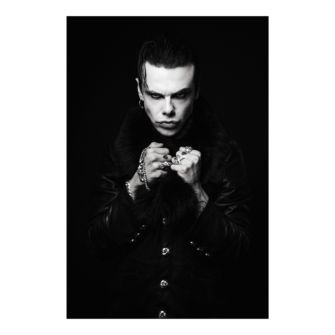 BLACK AND WHITE TOUR POSTER