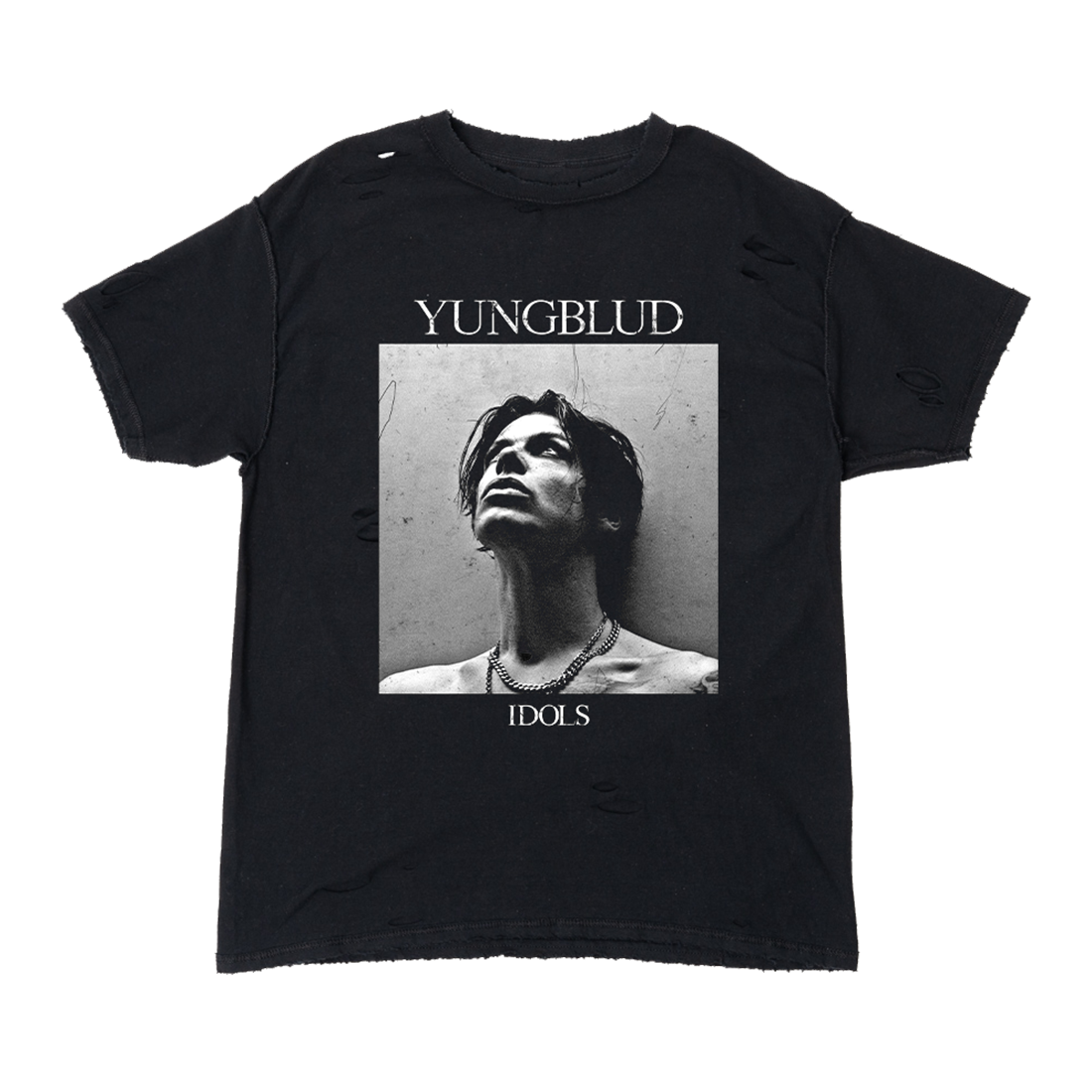 Black Square Photo T-Shirt