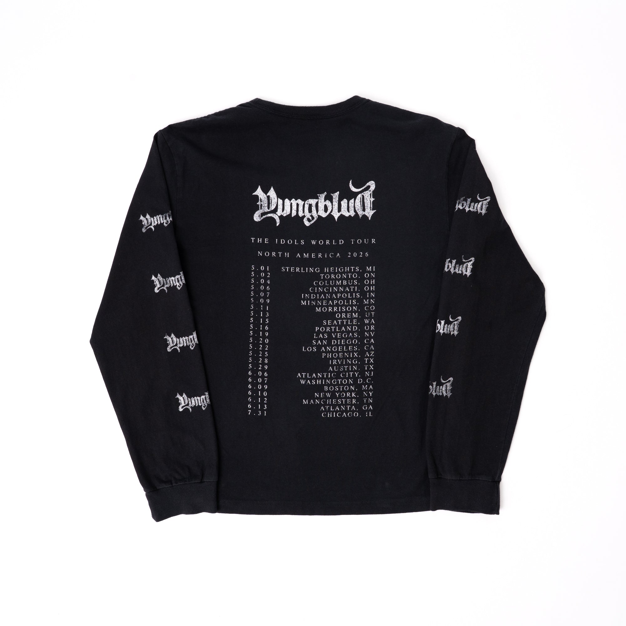 WASHED DATEBACK LONG SLEEVE T-SHIRT