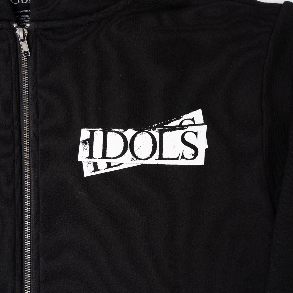 IDOLS ZIP UP HOODIE Front Detail