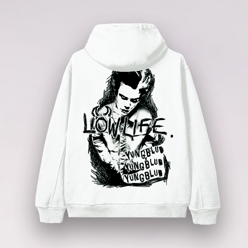 LOWLIFE ZIP UP HOODIE Back