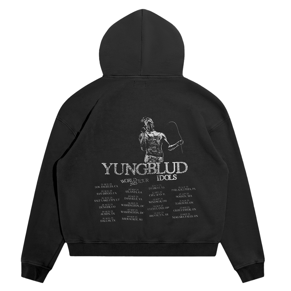 IDOLS BLACK DATE BACK HOODIE Back