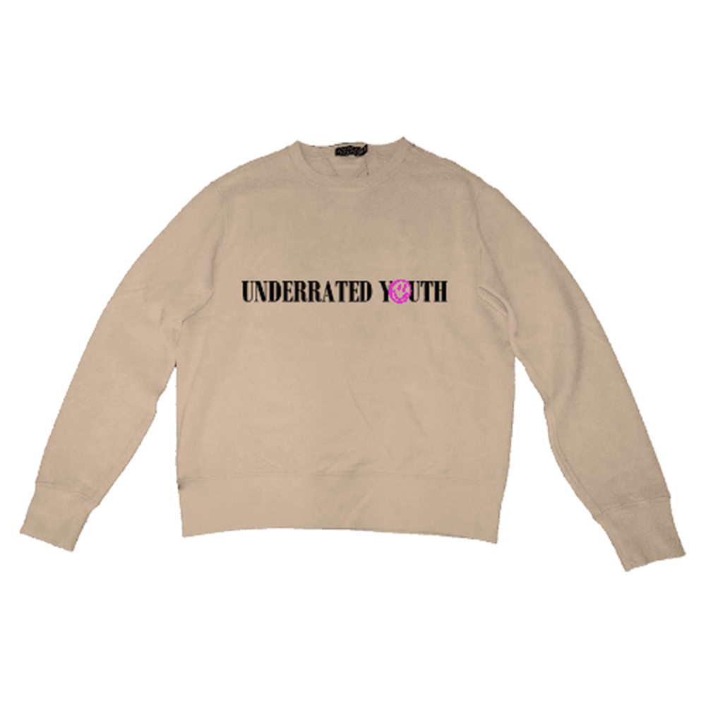 Underrated Youth Tan Crewneck